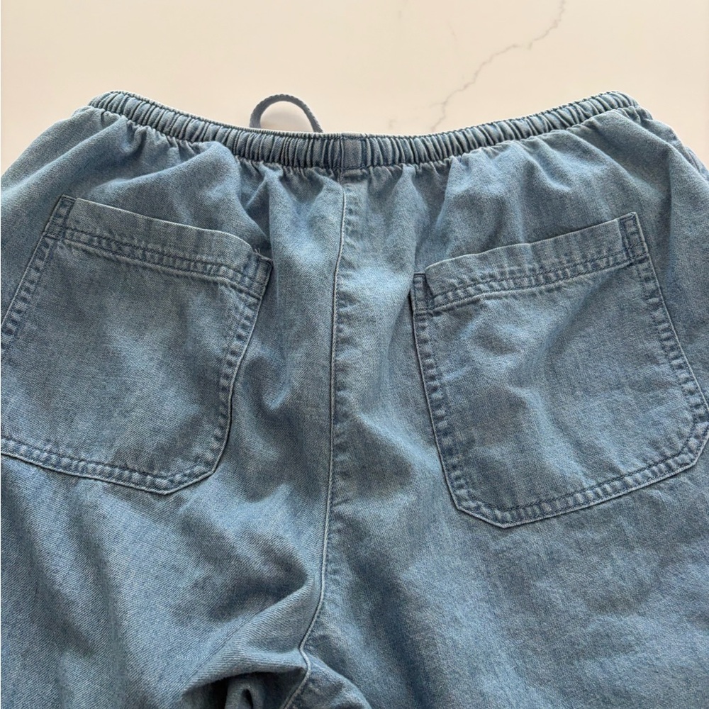 LL Bean S Women's Sunwashed Denim Pants, Straight-Leg Classic Fit EUC - Picture 10 of 11